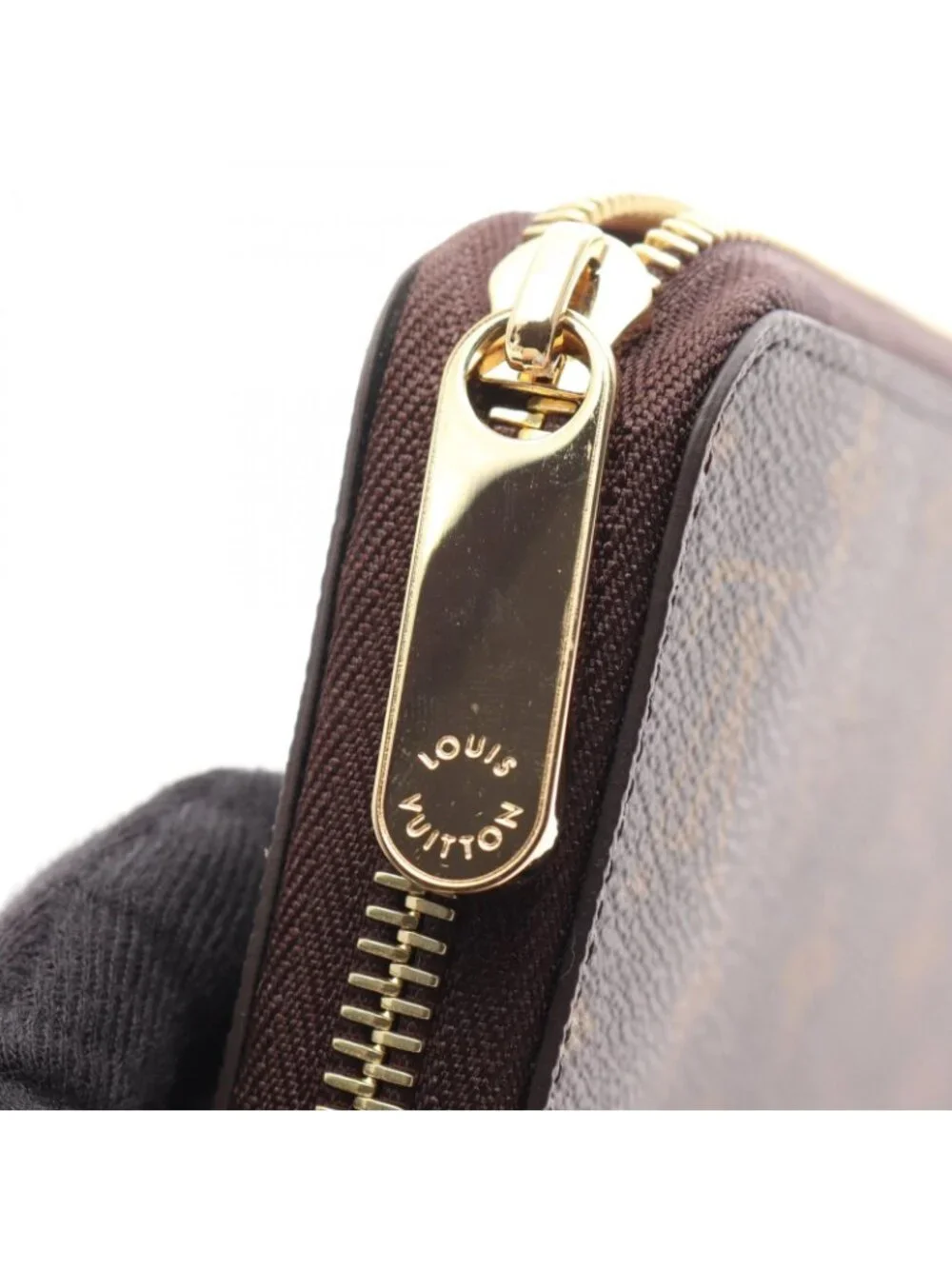Louis Vuitton Round Wallet Zippy Monogram Rose Ballerine Canvas Leather